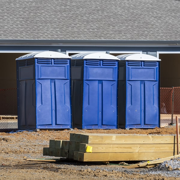 how do you ensure the portable toilets are secure and safe from vandalism during an event in Newfield ME